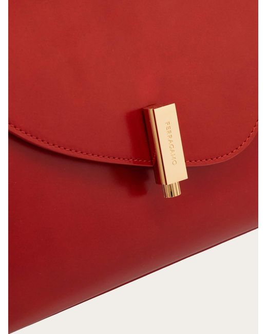 Ferragamo Red Geometric Handbag (s)
