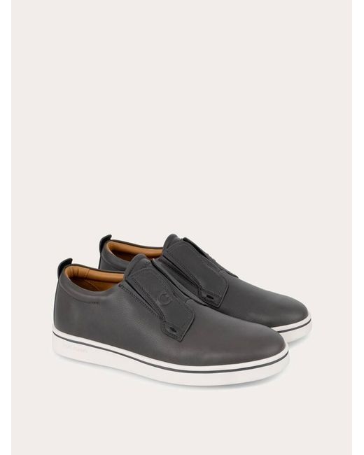 Ferragamo White Derby Slip-On for men