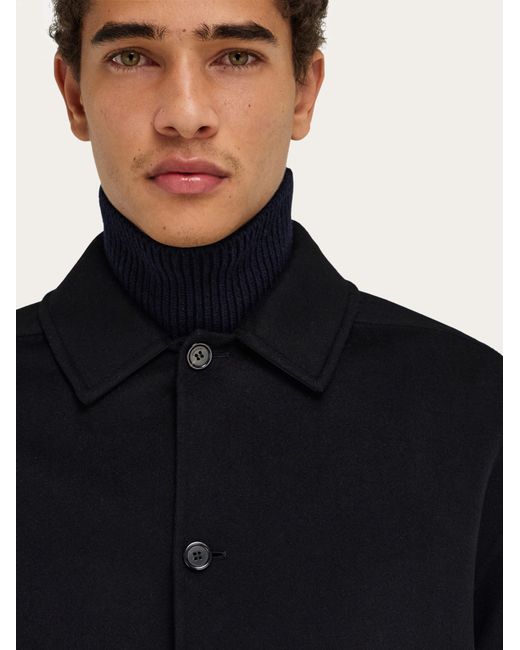 Ferragamo Black Wool And Cashmere Blouson for men
