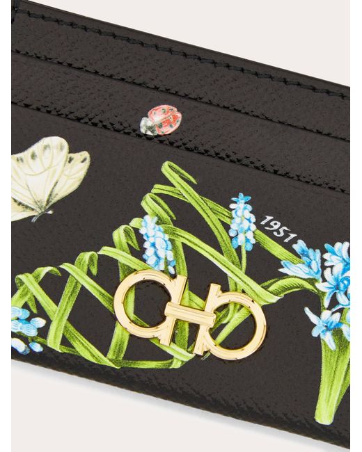 Ferragamo Multicolor Gancini Credit Card Holder