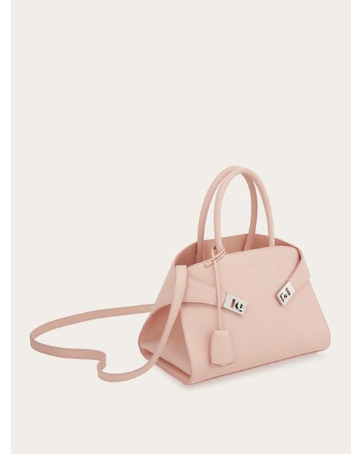 Ferragamo Pink Damen Hug Handtasche (S)