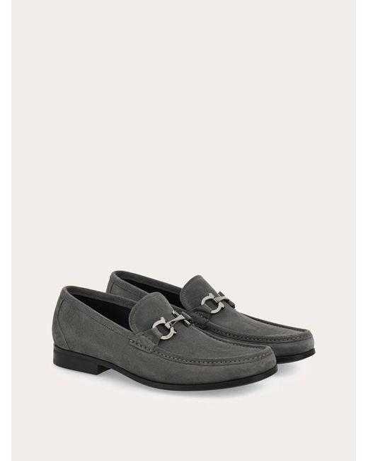 Ferragamo White Loafer With Gancini Buckle for men
