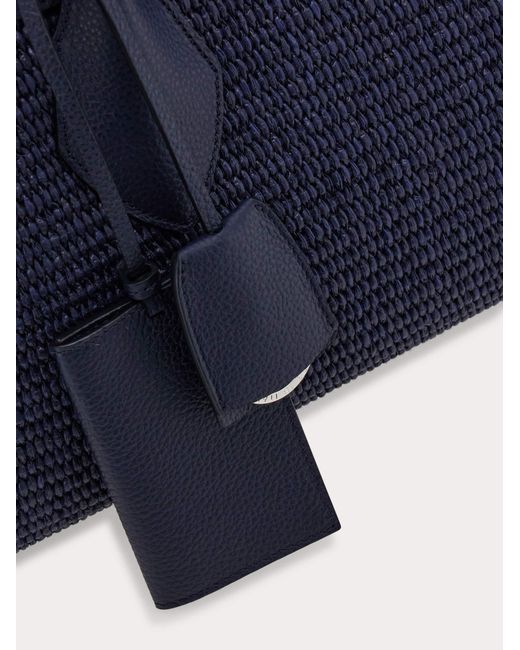 Ferragamo Blue East-West Tote Bag (L) for men