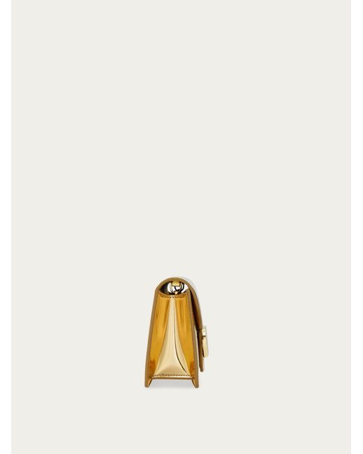 Ferragamo Natural Mini Bag Double Gancini Chain