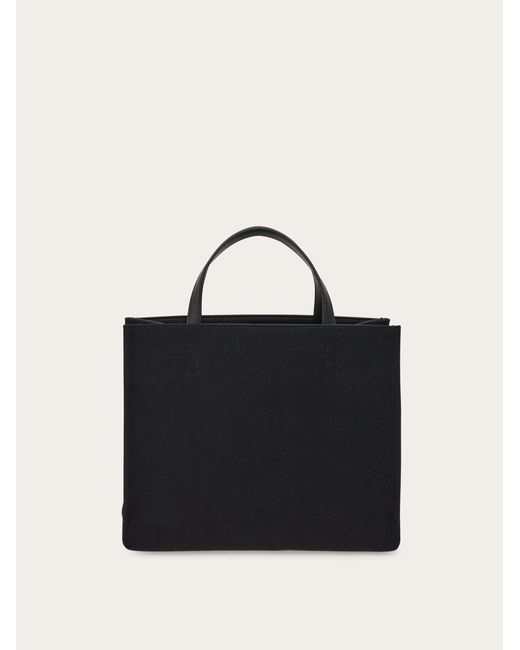 Ferragamo Black Damen Totebag Mit Logo (M)