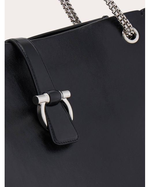 Ferragamo Black Mia Tote Bag (L)