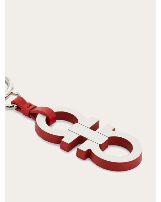 Ferragamo Natural Gancini Keychain for men