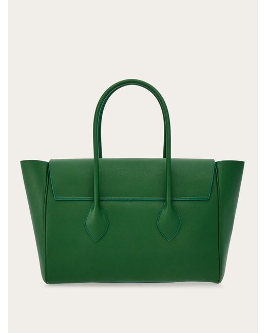 Ferragamo Green Large Tote Bag for men