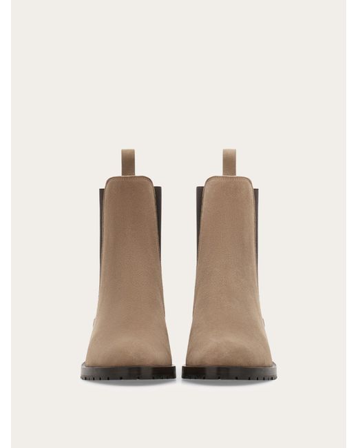 Ferragamo Brown Chelsea Boot