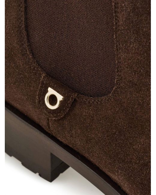 Ferragamo Brown Chelsea Boot
