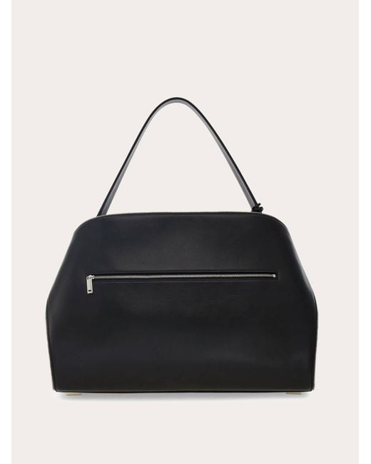 Donna Borsa A Spalla Hug Soft (L) di Ferragamo in Black