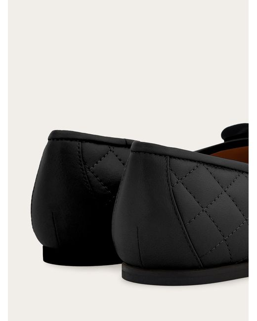 Ferragamo White Varina Ballet Flat