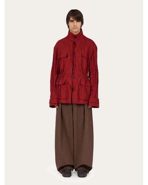 Ferragamo Herren Safarijacke in Red für Herren