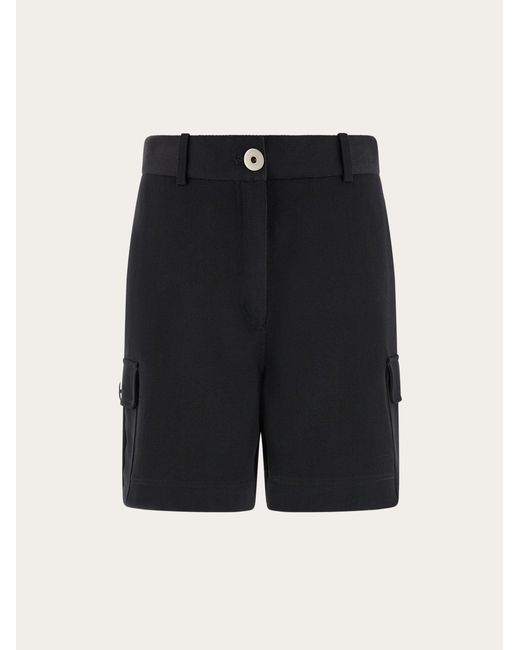 Ferragamo Black Women Utility Shorts