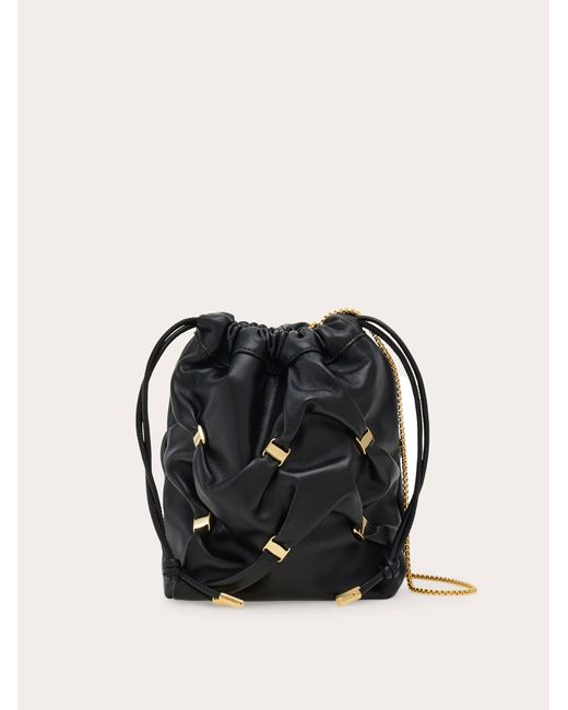 Donna Mini Secchiello Con Mini Varini di Ferragamo in Black