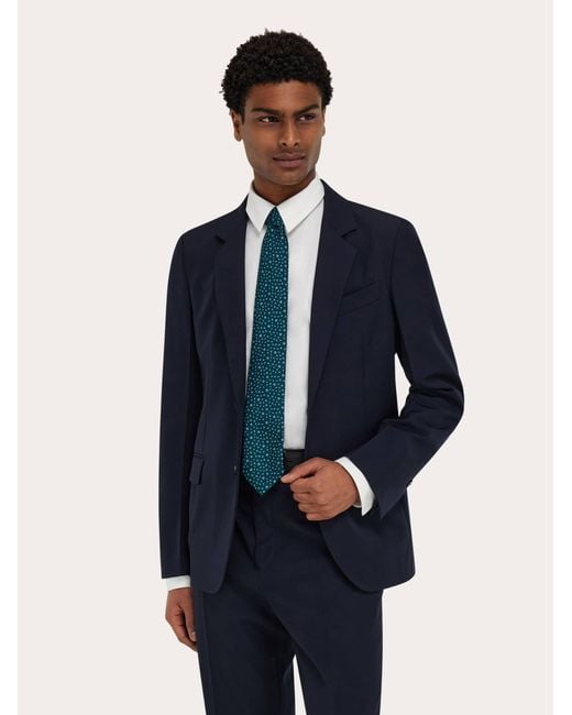 Ferragamo Green Pois Print Silk Tie for men