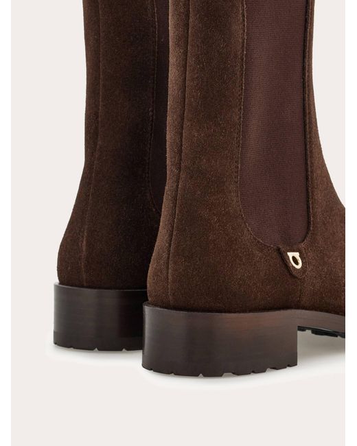 Ferragamo Brown Chelsea Boot