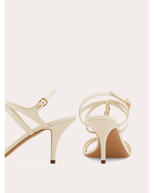 Ferragamo Natural Vara Chain T-Strap Sandal