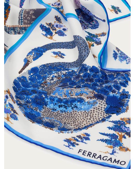 Donna Bandana Patchwork di Ferragamo in Blue