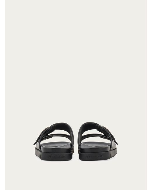 Ferragamo White Double-Strap Sandal .5 for men