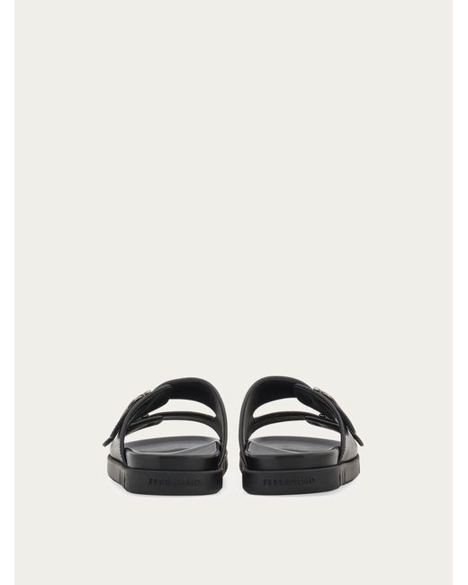 Ferragamo White Men Double-strap Sandal for men
