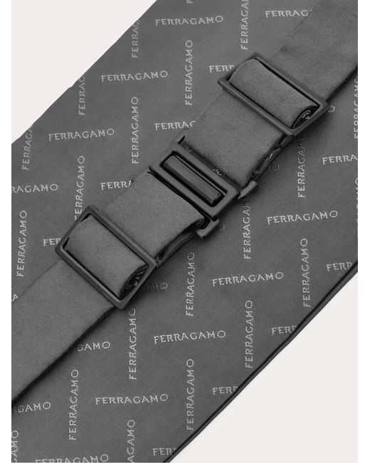 Ferragamo Gray Cummerbund for men