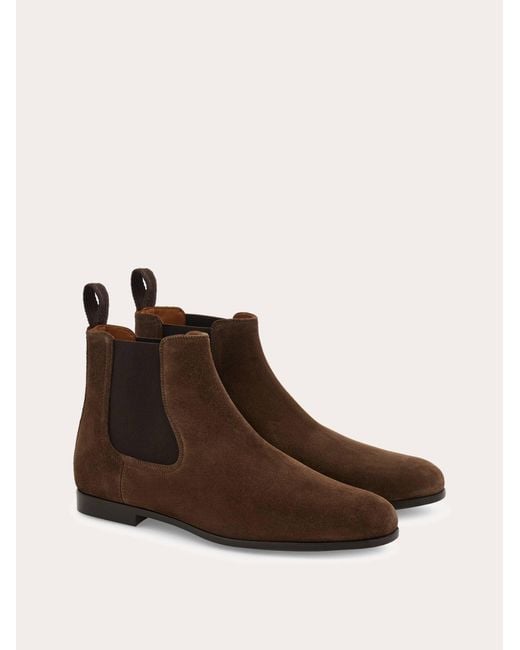Ferragamo Brown Chelsea Boot for men