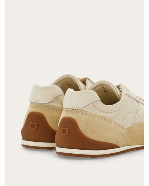 Ferragamo Natural Gancini Ornament Sneaker