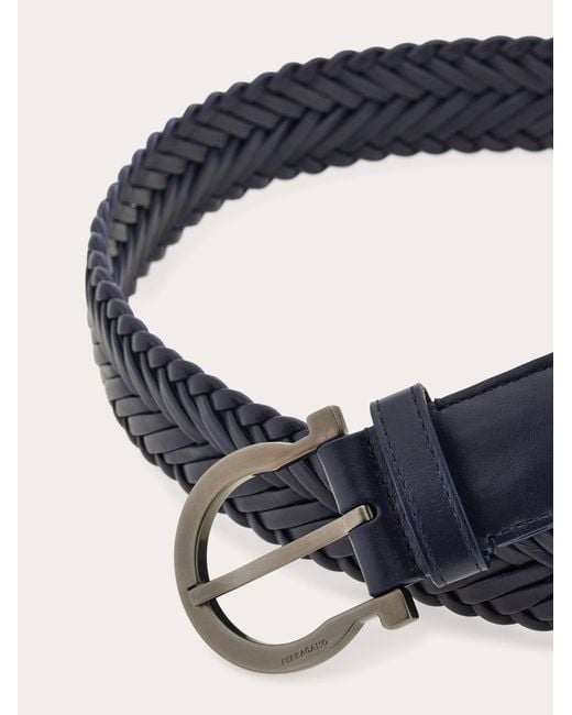 Ferragamo White Sized Gancini Belt for men