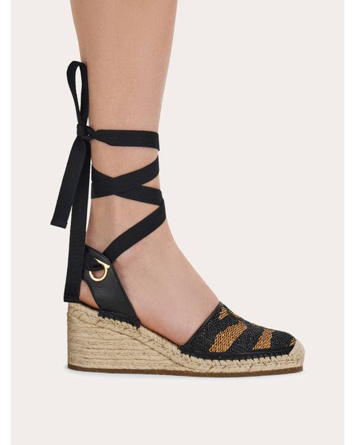 Ferragamo Black Espadrilles