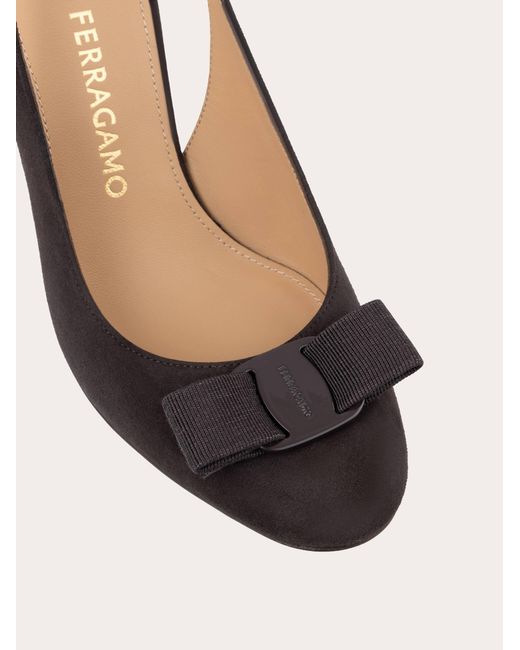 Ferragamo Natural Vara Bow Slingback