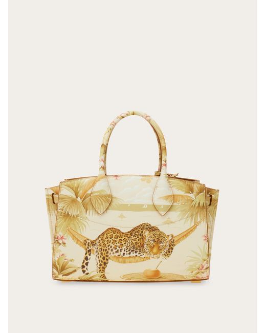 Ferragamo Metallic New Studio Soft Bag (M)