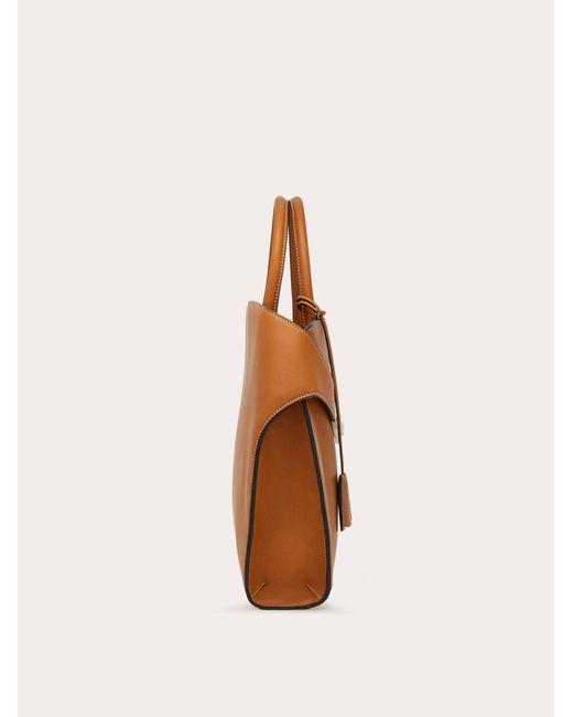 Ferragamo Brown Hug Briefcase for men