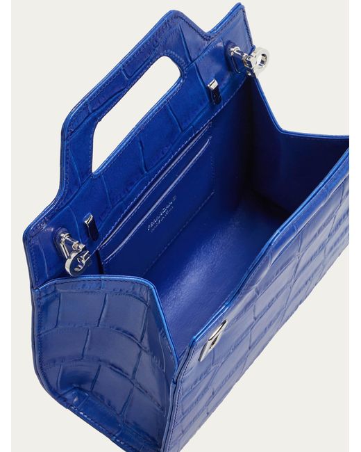 Donna Mini Bag Wanda di Ferragamo in Blue