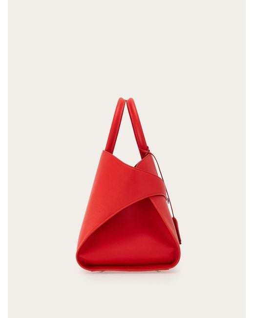 Ferragamo Red Damen Hug Handtasche (M)