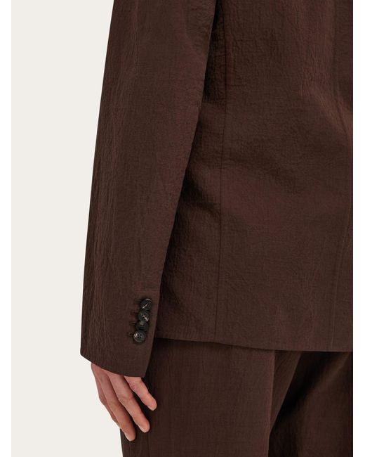 Ferragamo Brown Single Breasted Blazer for men