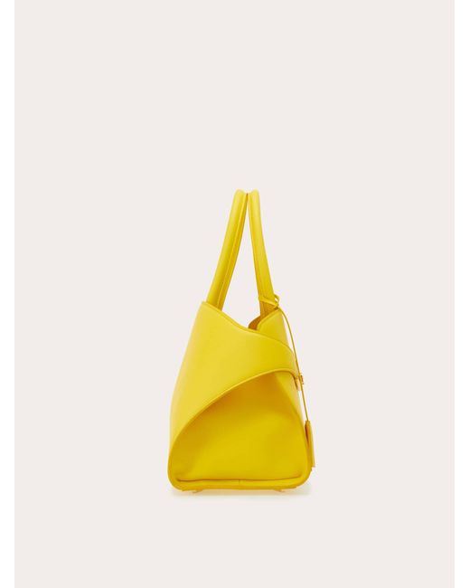 Ferragamo Yellow Hug Handbag (S)