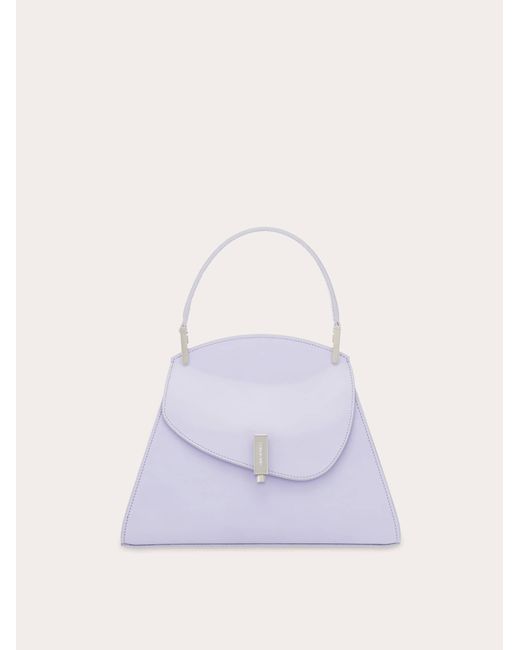 Ferragamo Purple Geometric Handbag (S)