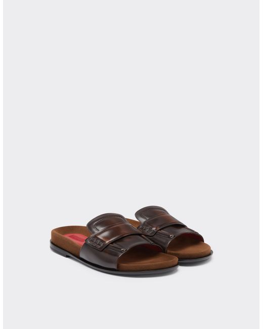 Ferrari White Slide Loafers for men