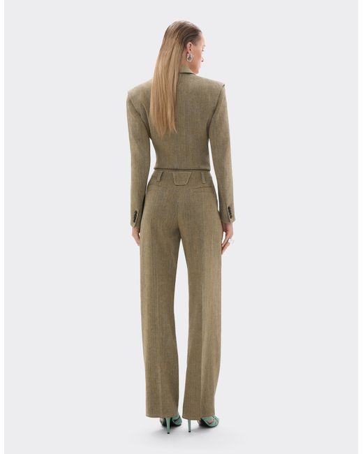 Ferrari Natural Linen And Cotton Twill Trousers