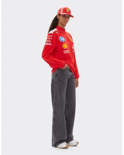 Ferrari Red Replica 2026 Puma For Scuderia Hp Half Zip Sweatshirt