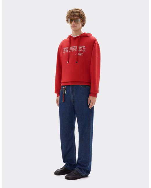 Ferrari Red Cotton Sweatshirt For The 2026 Monaco Grand Prix for men