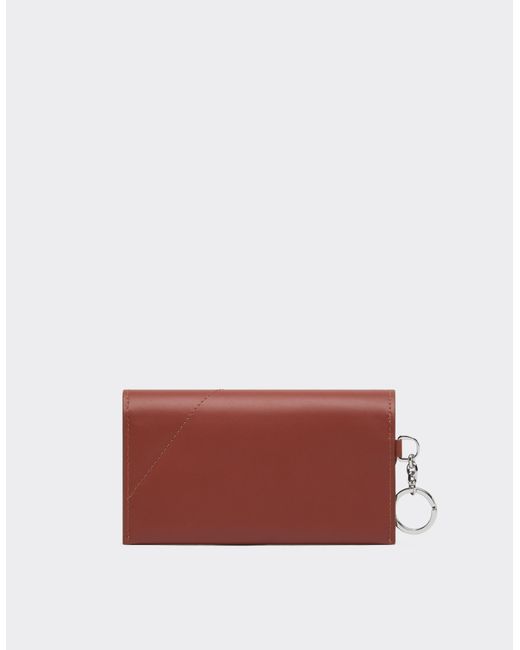 Ferrari Multicolor Smooth Leather Glasses Case for men