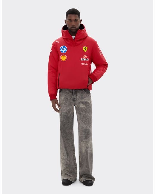 Ferrari Red Puma For Scuderia Hp 2025 Team Reversible Jacket for men