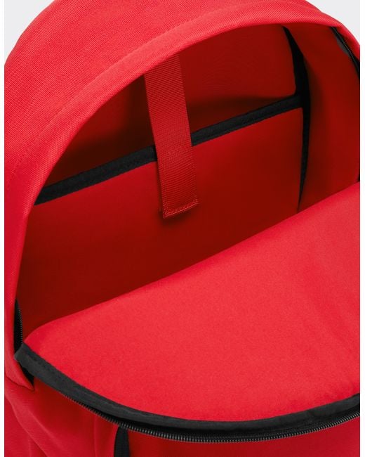 Ferrari Red Technical Fabric Backpack With Scudetto