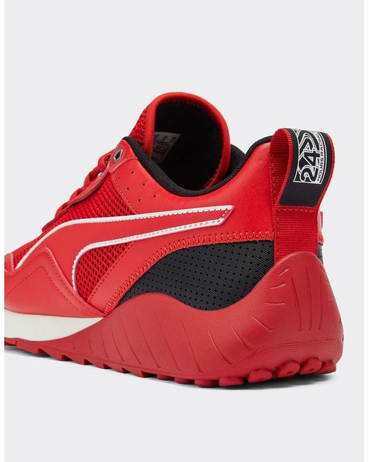 Puma fur shoes red hotsell