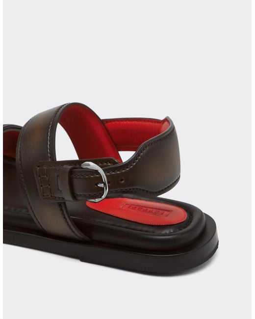 Ferrari White Flat Sandal for men