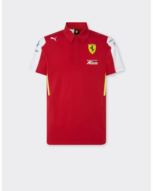 Ferrari Red Hypercar Replica 2025 Polo Shirt for men