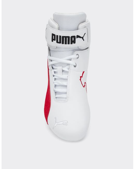 Ferrari White Puma For Scuderia Future Cat Mid Trainers