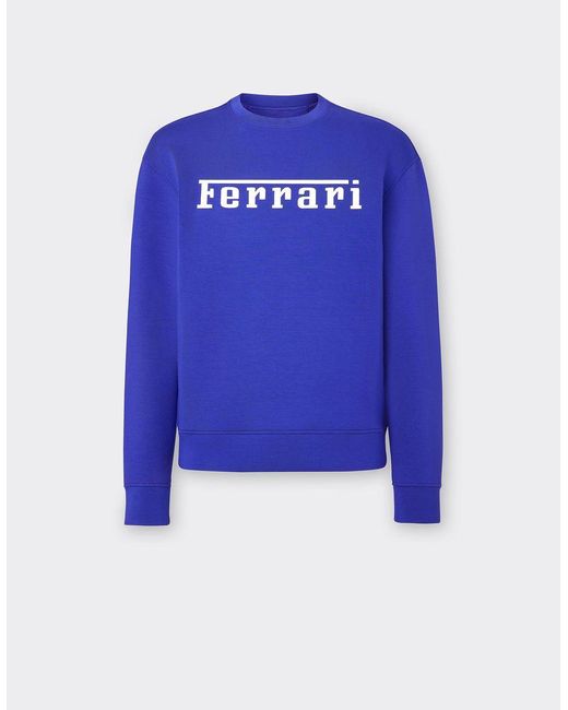 Jersey De Neopreno Con Logotipo De Ferrari de hombre de color Blue